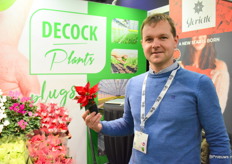 Gaël Decock van Decock Plants stond op de beurs met de Gloriette serie. De Gloriette is het paradepaardje van Decock plants en is voortgekomen uit eigen veredeling.